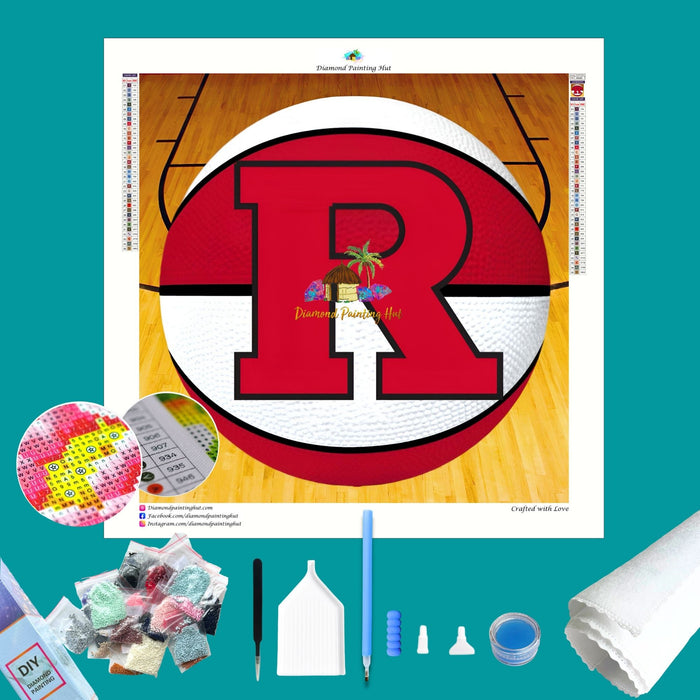 Rutgers Basketball Diamond Painting