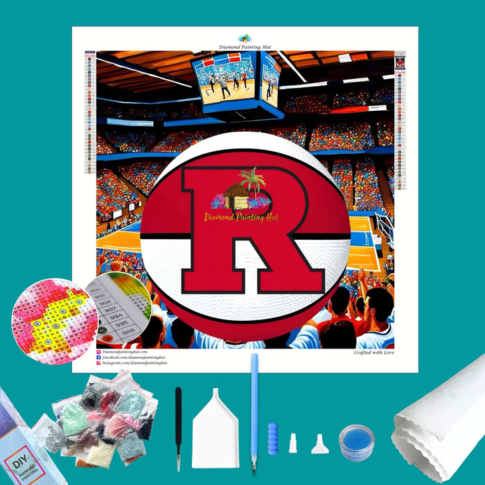 Rutgers Basketball Diamond Painting