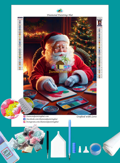 Santa with a Child Diamond Painting