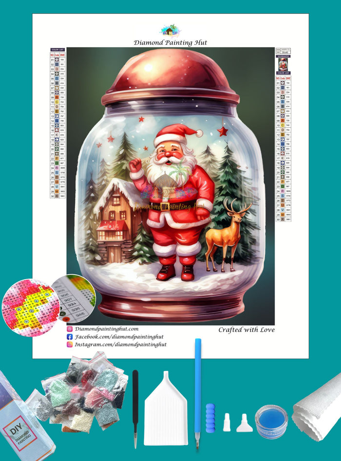 Santa's Jar Diamond Painting