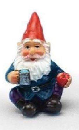 Miniature Gnomes, Set of 4 Fairy Garden Gnomes,  Choice of 1.75" Gnome Set or  1.25" Gnome Set