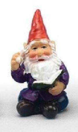 Miniature Gnomes, Set of 4 Fairy Garden Gnomes,  Choice of 1.75" Gnome Set or  1.25" Gnome Set