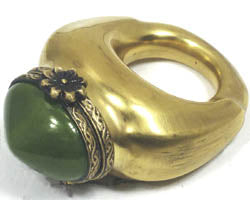 SKU# 37029 - Class Ring: Green/Gold
