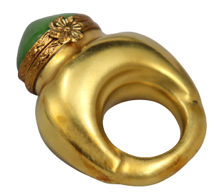 SKU# 37029 - Class Ring: Green/Gold
