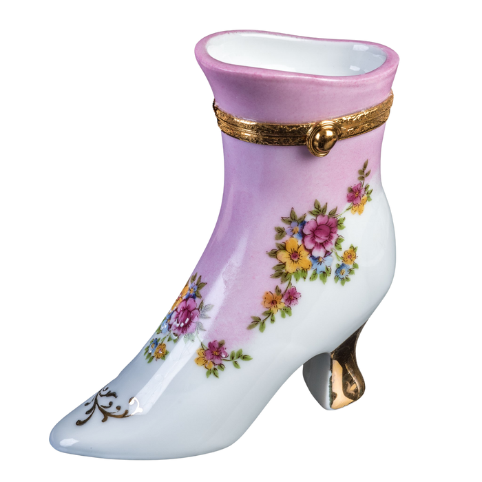 SKU# 5288 - Boot With  Pink Flower Decal
