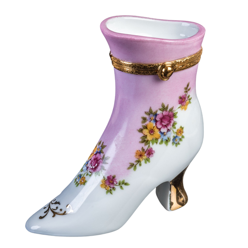 SKU# 5288 - Boot With  Pink Flower Decal