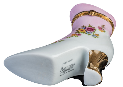 SKU# 5288 - Boot With  Pink Flower Decal