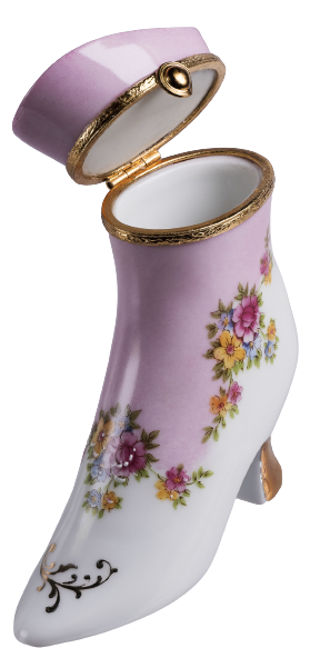 SKU# 5288 - Boot With  Pink Flower Decal