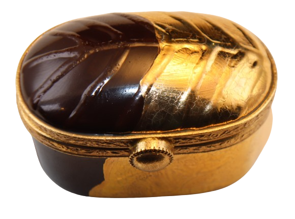 SKU# 7635 - Oval Chocolate With Gold