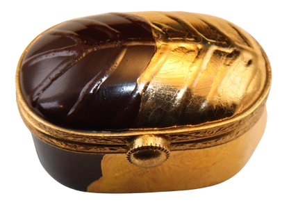 SKU# 7635 - Oval Chocolate With Gold