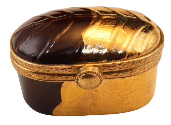 SKU# 7635 - Oval Chocolate With Gold