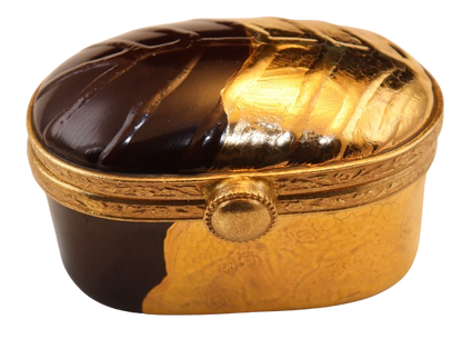 SKU# 7635 - Oval Chocolate With Gold