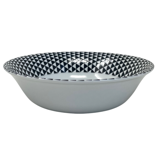 SKU# A190-REC20748 - Diamonds Black Soup/Cereal Bowl - Shape Recamier