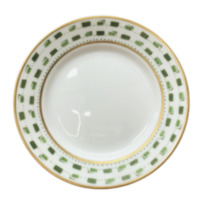 SKU# B160-REC20663 - La Bocca (Green) Bread & Butter Plate - Shape Recamier - Size: 6.25"