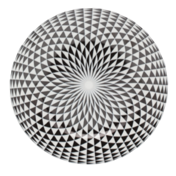 SKU# B160-REC20748 - Diamonds Black Bread & Butter Plate - Shape Recamier