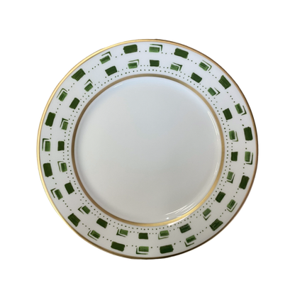 SKU# B220-REC20663 - La Bocca (Green) Dessert Plate - Shape Recamier - Size: 8.5" -