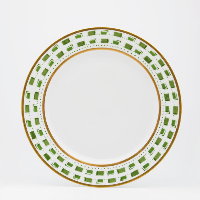 SKU# B220-REC20663 - La Bocca (Green) Dessert Plate - Shape Recamier - Size: 8.5" -