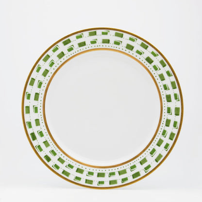 SKU# B220-REC20663 - La Bocca (Green) Dessert Plate - Shape Recamier - Size: 8.5" -