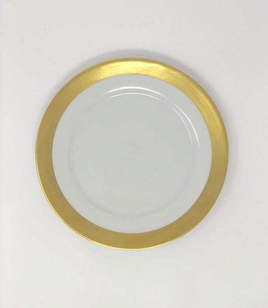 SKU# B220-REC20740 - Danielle Gold	 Dessert Plate - Shape Recamier - Size: 8.5"