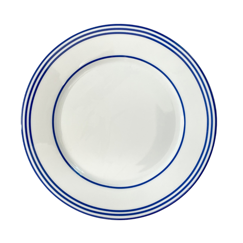 SKU# B220-REC20834 - Latitudes Bleu Dessert Plate - Shape Recamier - Size: 8.5"