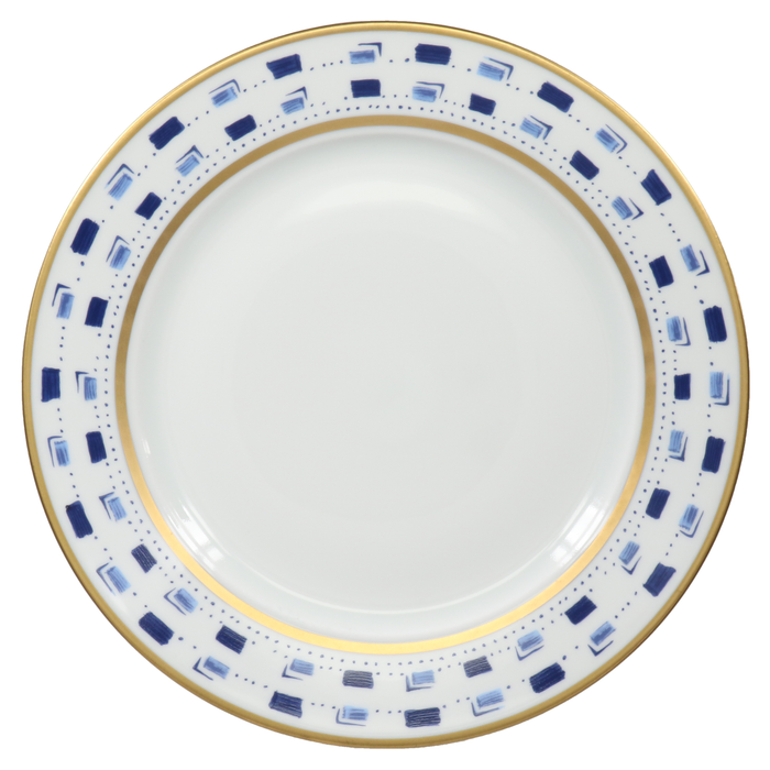 SKU# B275-REC20020 - La Bocca Bleu Dinner Plate - Shape Recamier - Size: 10.75" -