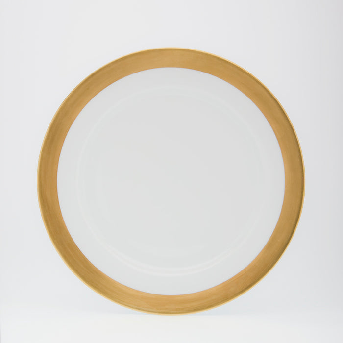 SKU# B275-REC20740 - Danielle Gold	 Dinner Plate - Shape Recamier - Size: 10.75"