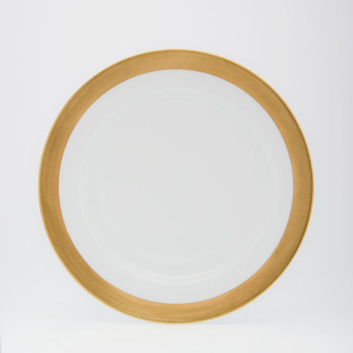 SKU# B275-REC20740 - Danielle Gold	 Dinner Plate - Shape Recamier - Size: 10.75"