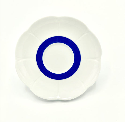 SKU# B280-NYM20447 - Fleur'T Bleu Dinner Plate - Shape Nymphea - Size: 10.75"