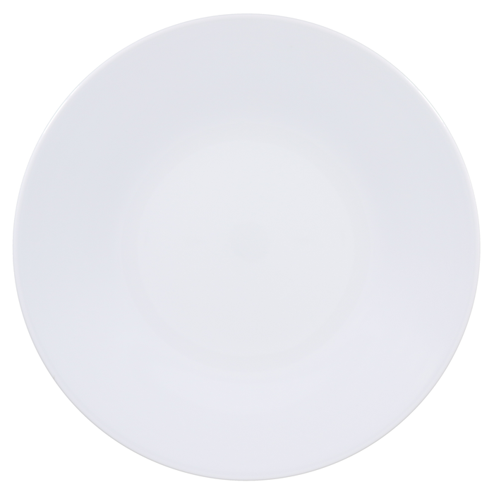 SKU# B300-COU00001 - Coupe White Pres Plt - Shape Coupe - Size: 11.8"