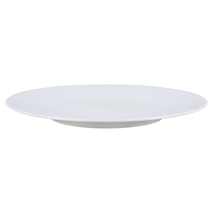 SKU# B300-COU00001 - Coupe White Pres Plt - Shape Coupe - Size: 11.8"