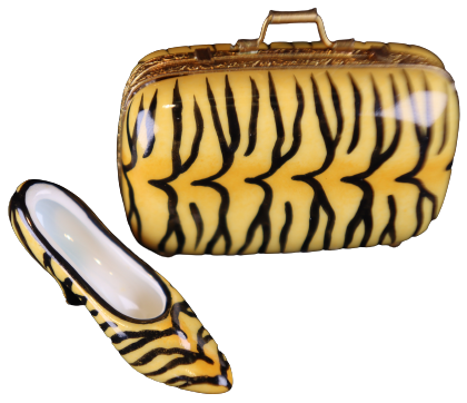 SKU# C031082C - Lady's Shoe Box Tigerskin