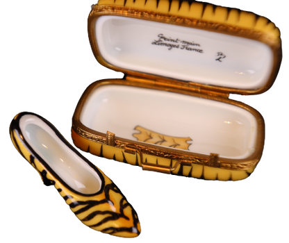 SKU# C031082C - Lady's Shoe Box Tigerskin
