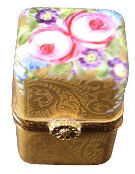 SKU# C035207 - Incrusted Square Perfume Bottle Chest