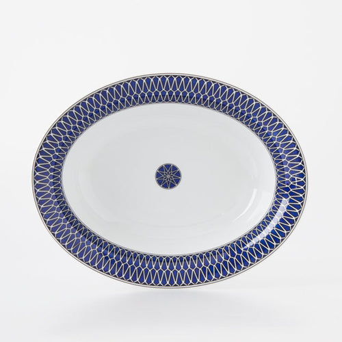 SKU# L600-REC20797 - Blue Star Open Vegetable - Shape Recamier - Size: 9.5"