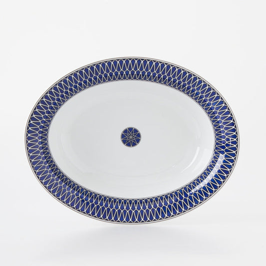 SKU# L600-REC20797 - Blue Star Open Vegetable - Shape Recamier - Size: 9.5"