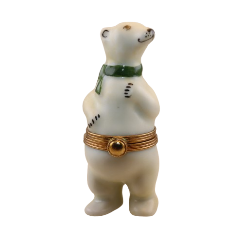 SKU# R108 - POLAR BEAR With  GREEN SCARF
