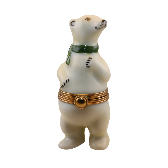 SKU# R108 - POLAR BEAR With  GREEN SCARF