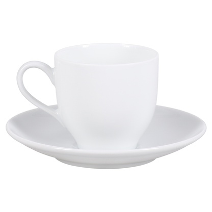 SKU# R200-VIE00001 - Coupe White Coffee Cup - Shape Coupe