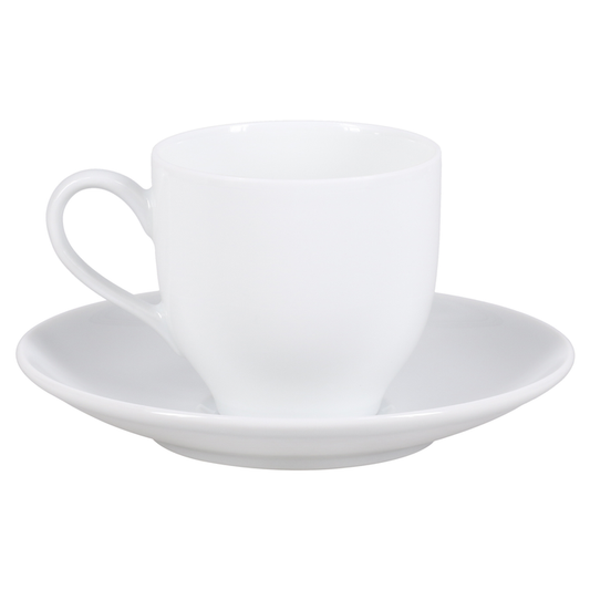 SKU# R200-VIE00001 - Coupe White Coffee Cup - Shape Coupe