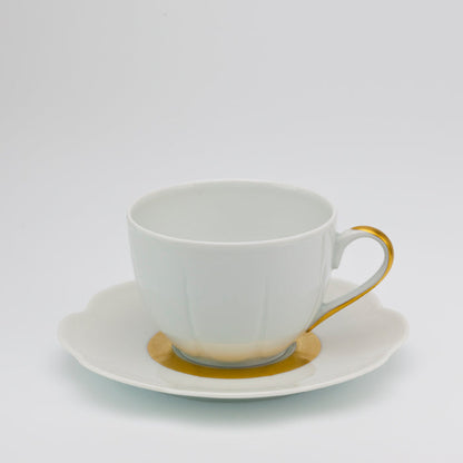 SKU# R300-NYM20466 - Fleur'T Matte Gold Tea Cup - Shape Nymphea - Size: 6.75oz