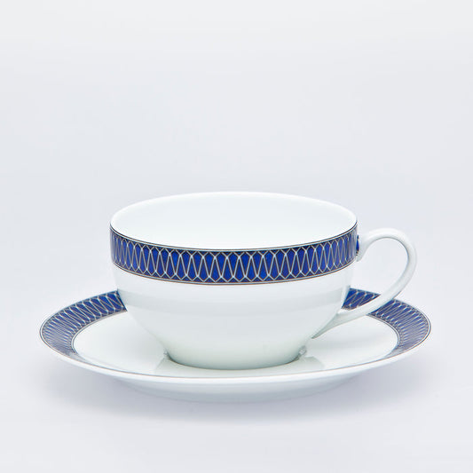SKU# R300-VIE20797 - Blue Star Tea Cup - Shape Recamier - Size: 6.75oz