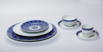 SKU# R300-VIE20797 - Blue Star Tea Cup - Shape Recamier - Size: 6.75oz