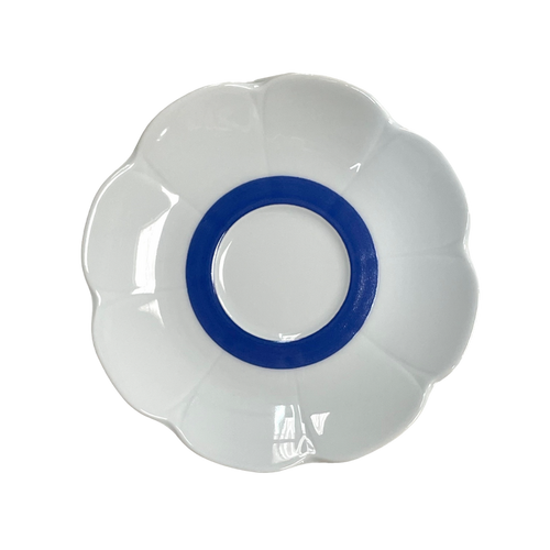 SKU# T200-NYM20447 - Fleur'T Bleu Tea Saucer - Shape Nymphea -