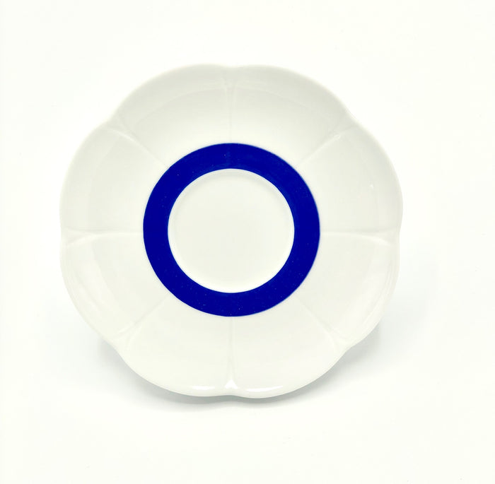 SKU# T200-NYM20447 - Fleur'T Bleu Tea Saucer - Shape Nymphea -