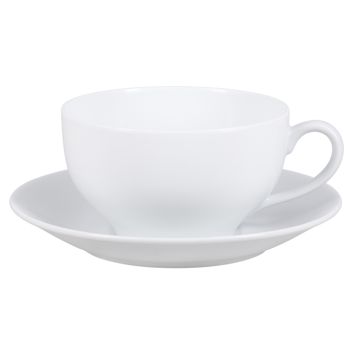 SKU# T200-VIE00001 - Coupe White Vienna Tea Saucer - Shape Coupe