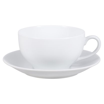 SKU# T200-VIE00001 - Coupe White Vienna Tea Saucer - Shape Coupe