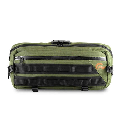 Stylish Smell-Proof Sling: Skunk Sling Crossbody Bag, Advanced Odor Protection Maximum Potency Carbon Filter Double Waterproof Zippers 100% Smell-Proof Storage, Compact Functional 15x7x3.5 Adjustable Shoulder Strap Comfortable Everyday Carry, Secure Built-in Combination Lock Carbon-Lined Front Pocket Safe, Assorted Colors Green Pixelated Camo Midnight Navy Versatile Style.