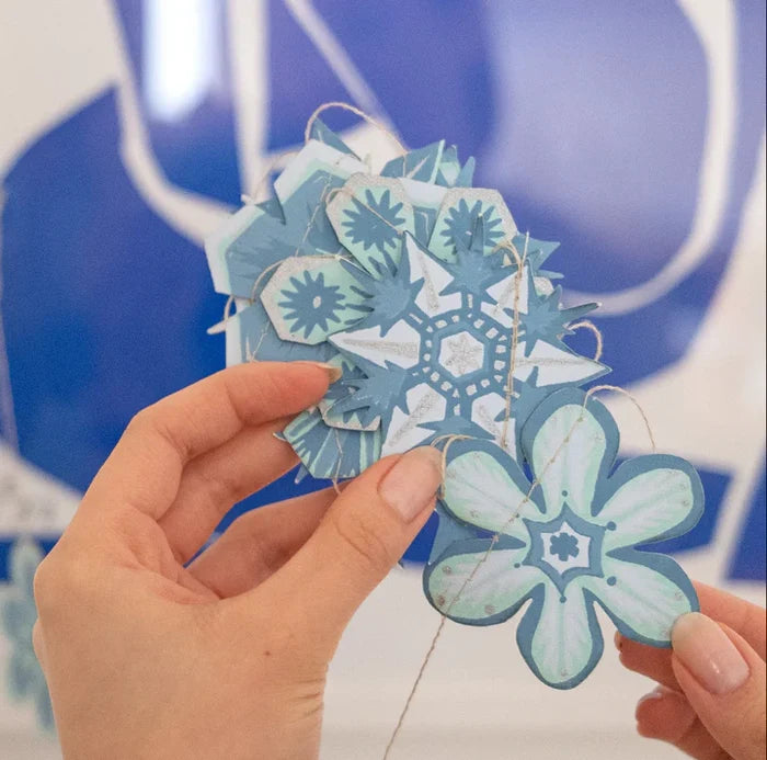 Snowflakes Sewn Garland