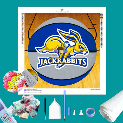 South Dakota State Basketball Diamond Painting