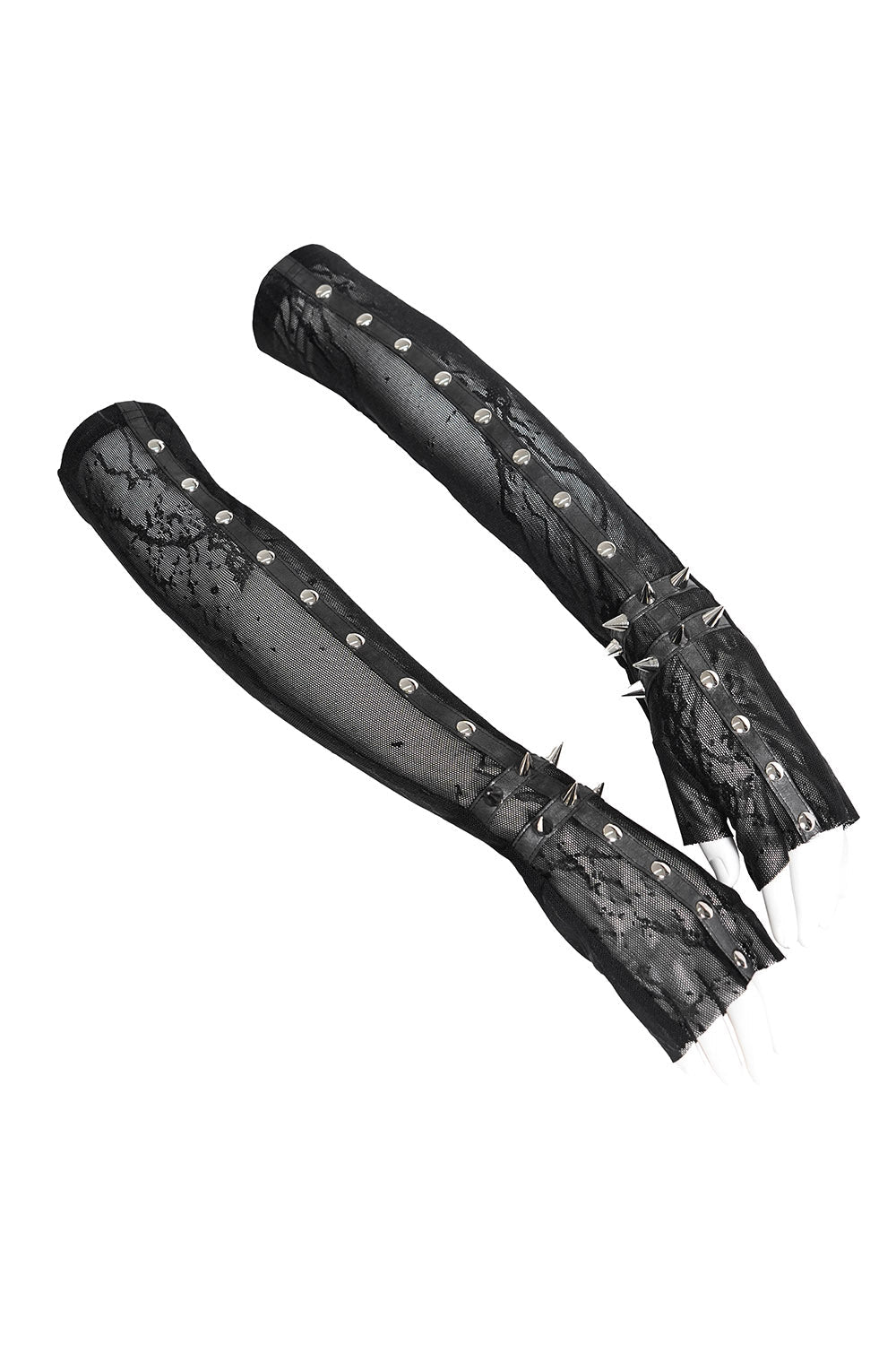 Afterdark Spiked Mesh Gloves